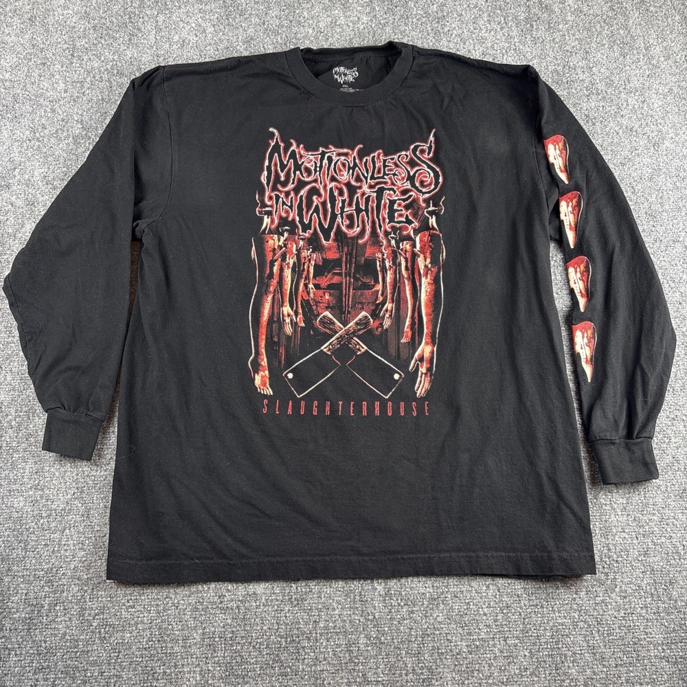 Motionless In White Slaughterhouse Shirt Mens 2XL One Mutilation Under God LS